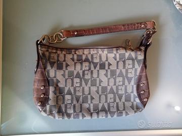 FURLA Borsa pochette tela canvas monogram