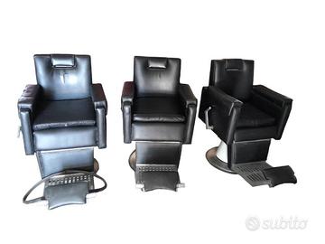 3 Sedie - Poltrone Da Barbiere Storiche - Vimtage