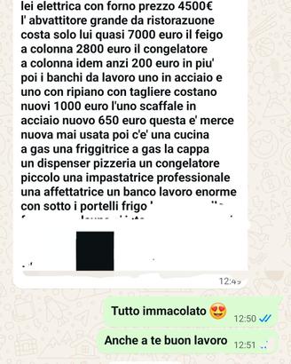 ristorazione  friggitrici abbattitori frigo 