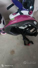 Pattini e casco per bambina