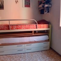 letto singolo con letto estraibile