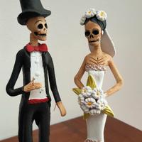 Cake topper Catrinas Matrimonio