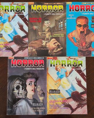 Horror I Fumetti dell'insolito Comic Art 5 Numeri