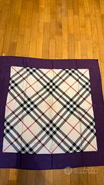 foulard burberry di seta viola