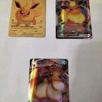 3 carte Pokemon , oro , 2 Vmax 