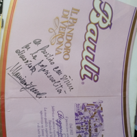 Quadretto con dedica Sig. Bauli