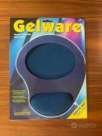 Gelware mouse pad con gel poggiapolso Blu