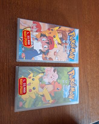 Lotto 2 VHS Pokémon 1999 SIGILLATE - NIB