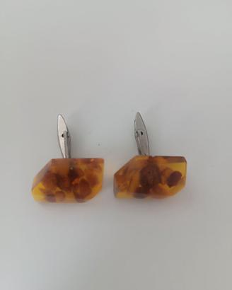 Gemelli da camicia in Ambra vintage