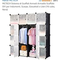 Armadio a scaffali a cubi