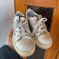 Sneakers nero giardini junior argento metalizzato