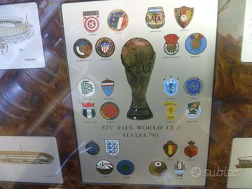 Quadro radica mondiali ITALIA 90 stadi di calcio