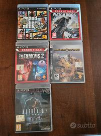 Gta 5 + Watch Dogs + Infamous 2 + 2 altri - PS3