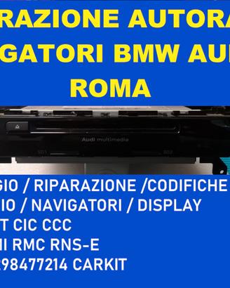 Riparazione autoradio BMW NBT CIC CCC AUDI MMI RMC