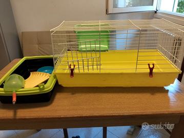 gabbietta per roditori più vari accessori 