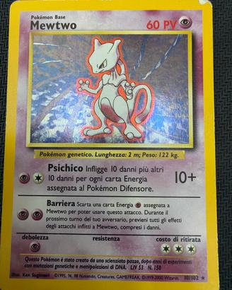 Pokemon Mewtwo 10/102 holo set