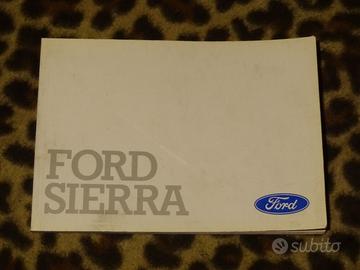 libretto uso e manutenzione ford sierra anno 1987