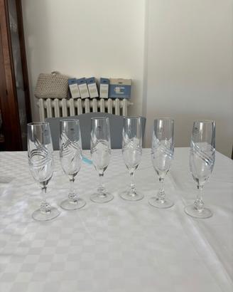 Bicchieri in cristallo al piombo 24 per cento
