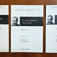 Lotto 3 Spartiti di G. B da Palestrina - Chester 