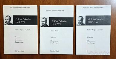 Lotto 3 Spartiti di G. B da Palestrina - Chester 