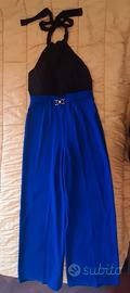 Tuta intera elegante di colore nero-blu