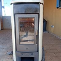 Stufa a legna Piazzetta E917 bianco meringa