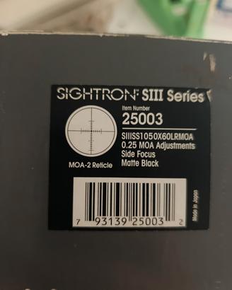 cannocchiale sightron SIII 10-50X60 