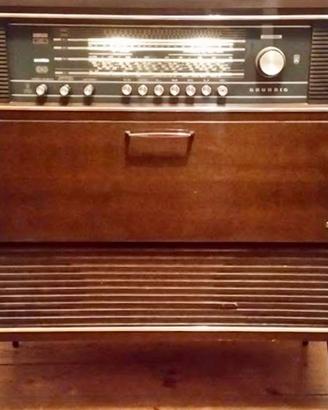 Radio Stereo Grundig  Juke Boxe + vinili in foto