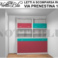 Letti a Scomparsa > Letto singolo con libreria