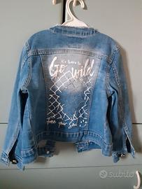 Giubbottino di jeans bimba
