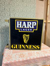 Insegna bifacciale birra ‘Guinnes Hard Lager’