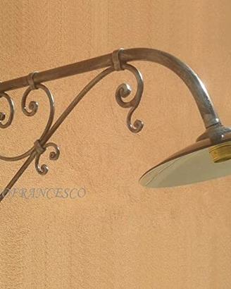 Lampada a braccio da parete in ferro battuto 1185