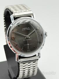 karux 34mm watch nos vintage swiss made