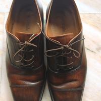 scarpe di campanile marroni testa di cuoio