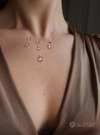 Collana luminosa gocce di resina brillanti