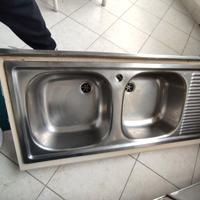 lavandino cucina in acciaio 