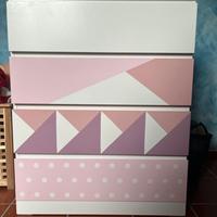 Cassettiera IKEA MALM - personalizzata bimba