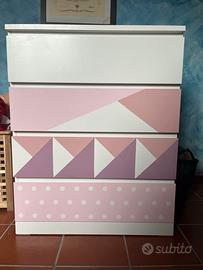 Cassettiera IKEA MALM - personalizzata bimba