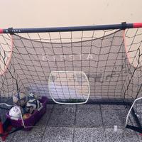 Porta da calcio Kipsta con rete aggiuntiva