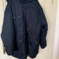 Giaccone blu lungo + trappuntino taglia L