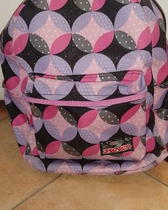 Zaino Seven 45x30x20 viola e fucsia