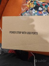 Power strip with USB ports