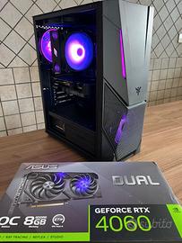 Pc Gaming Asus Rtx 4060 OC Garanzia 2 anni