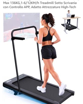 Tapis roulant NUOVO max 136kg/12kmh Compatto