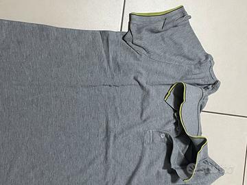 Polo mezza manica grigia