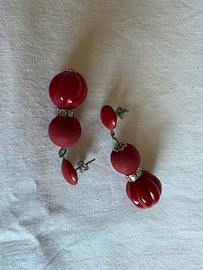 Orecchini rosso