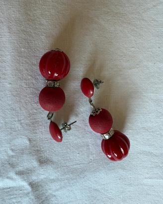 Orecchini rosso