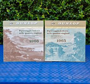 Coppia Calendari Vintage DUNLOP 1965 e 1966