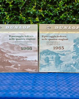 Coppia Calendari Vintage DUNLOP 1965 e 1966