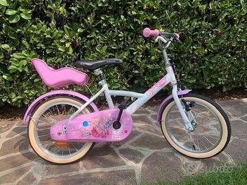 BICICLETTA DA BAMBINA ROSA 16" 4-6 ANNI
